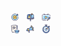 PowerPoint Icons powerpoint microphone email outline vector loop linear timer speaker paper study entertainment television mail mailbox target social bodymovin lottie icon