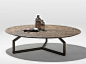 Low round marble coffee table GINGER by Esedra