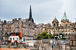 Old Town in Edinburgh, Scotland_创意图片