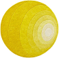 ROUND WOOL RUG WITH GEOMETRIC SHAPES LUNA BY VERPAN | DESIGN VERNER PANTON