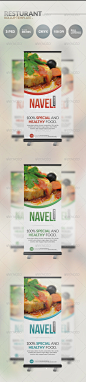 Restaurant Rollup - Signage Print Templates