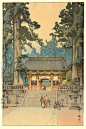 Hiroshi Yoshida 版画欣赏。