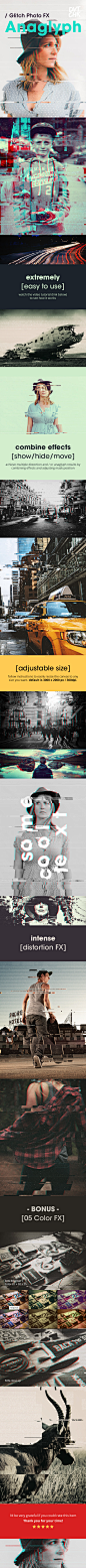 Anaglyph - Glitch Photo FX - Photoshop Add-ons