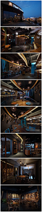 西餐厅饮餐空间国外饮食餐厅饭店快餐实景图照片室内装修资料 (4)