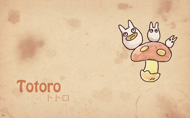 Totoro（龙猫）手绘简约版(壁纸8)
