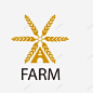卡通扁平化麦子农场logo图标 免费下载 页面网页 平面电商 创意素材