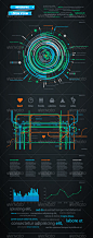 Infographics element with a map of the city  - Infographics 