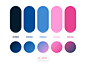 Dopely Colors #95 配色方案 ui 调色板渐变 logopalette colorpalette uipalette 颜色