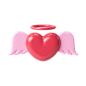 freebie heart with wings