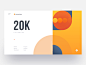 20k Followers :: Tran Mau Tri Tam :: Dribbble ui freebie illustration clean ui design minimal creative dribbble invite giveaway geometry geometric hero header dribbblers dribbble designer web designer tranmautritam achievement 20k dribbble followers dribb