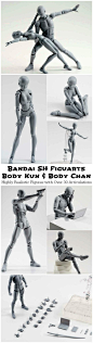 SH Figuarts Body is a highly realistic, articulated figure created with the artist in mind. Over 30 articulated joints make it easy to create desired pose.
