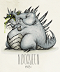 尼多后  Nidoqueen #031
(Tim Burton Inspired Pokemon Re-Design)