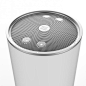 Speaker, aluminium, mesh, button