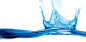 #蓝色水花透明底背景PNG素材#   海量素材尽在 -----> @幸运小7