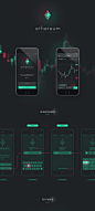 Ethereum - Dashboard / App UI : Mobile app and dashboard UI design for bitcoin, ethereum, forex and other exchange. Mockup of iphone and macbook showcase design. Mobile app screens available as free psd photoshop kit for download. 