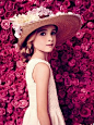 玫瑰花的庄园 Dior迪奥2014春夏童装广告大片-中国品牌服装网