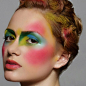 Clown girl makeup: 
