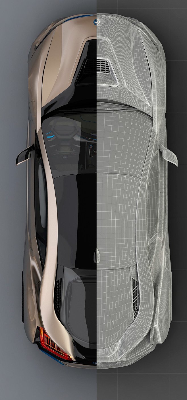 宝马i8—改装3D模型