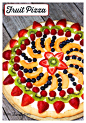 Sugar cookie crust, cream cheese frosting, and fresh fruit... what could possibly be better?