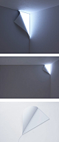 Whoa! Light peeking in from out side // Peel Wall Light by YOY: 