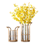 现代简约合金花瓶摆件 家居装饰品客厅电视柜插花花器样板间软装
