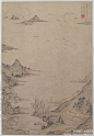 【 明 文伯仁 《泛太湖图》 】轴，纸本设色，60.5×41.6cm，1569年作，北京故宫博物院藏。 画面描写从胥口泛舟太湖所见的景色，构图采用了中国古代绘画“三远法”中的“平远法”。此幅画中“平远”的构图真实自然，着重表现辽阔的水面，突显了太湖的浩渺，展现出清旷幽远的意境。