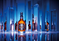 CHIVAS REGAL : Retouching all the bottles out of a detailed background.