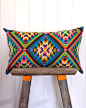 Cushion Cover Vintage Neon Aztec Limited Edition Alexander Henry Fabric