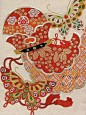 Obi #257099 Kimono Flea Market Ichiroya - stunning embroidery