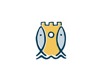 以“鱼”为元素的logo设计 #采集大赛...