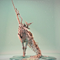Unicorn creature, Yuuki Morita : creature design sculpting