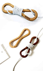 Naoto Yoshida, elegant cable wrap. Great way to get rid of those unsightly cables!: 
