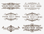 Vintage Menu Design Elements Vector Set | Free Vector Graphics | All Free Web Resources for Designer - Web Design Hot!: 