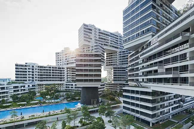 创意：OMA设计新加坡“横向交织”摩天楼