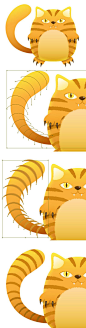 Create a Tiger Striped Cat with Illustrator: 