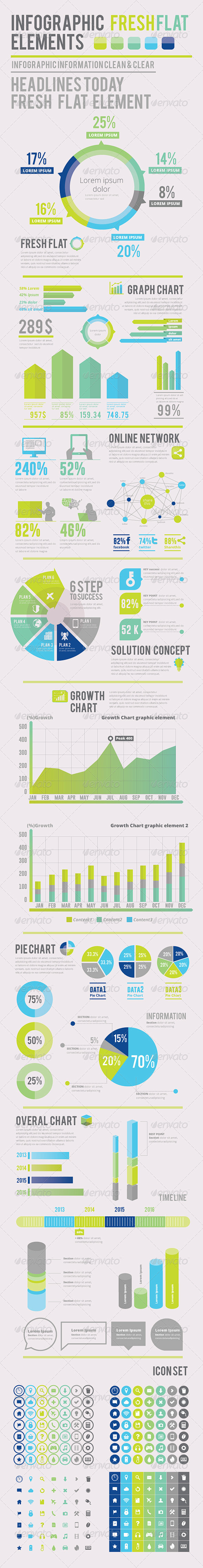 Fresh-Flat Infograph...