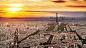 General 1920x1080 city cityscape France Paris Eiffel Tower sunset