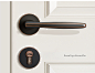 亚固美式门锁简约分体锁房间门锁室内卧室门锁把手门锁三件套装-tmall.com天猫
