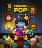 FRIENDS POP Mobile Game title Splash screen UI / UX : I made the Friends Pop 2015~2017.I lost many original files when change the company. so picture quality is bed.  :(