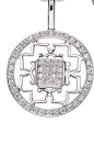 Peony charm for Harry Winston Charms bracelet in platinum with diamonds. Charms from $2,300.