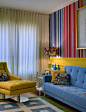 马年新春创意装修 26款黄色蓝色室内设计效果图大全2014图片