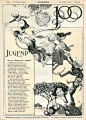 【Jugend】有人问在1896-1940年间出版的德国新艺术杂志《Jugend》的下载地址，其实海德堡上就有，而且分辨率可选。不过这本杂志并没有大家想的印刷精美，网上的截图多是修过的，毕竟时代技术所限。而且也并不完全是新艺术相关，内容很杂，但里边很多插画和板式也值得一看。http://t.cn/Rzd9eaf

