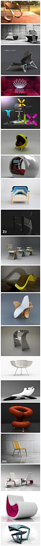超炫的椅子设计(原图尺寸：440x5745px)