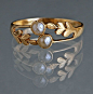 EDWARDIAN Laureate Ring in Gold 