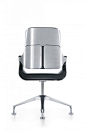 Executive swivel chair with synchronous mechanism and weight adjustment. Upholstered back Sprung column Backrest height: 360mm, 560mm or 800mm White-silver powder coated metal parts Five-star aluminium base on castors All materials segregated and recyclab