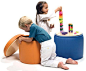 These mod kids' storage ottomans don't look like kid storage. That's why they're cool.