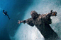 著名的马耳他水下的耶稣基督雕像