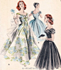 #vintage patterns#50s礼服