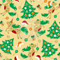 Seamless Pattern Cute Horse For Christmas Royalty Free Stock Image - Image: 35375056