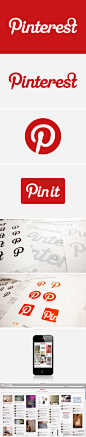 设计：时下很火的Pinterest LOGO字体设计。Designed in collaboration with Mike Deal.